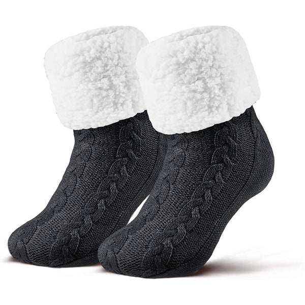 Mens Winter Mysiga Thermal Slipper Strumpor inomhus