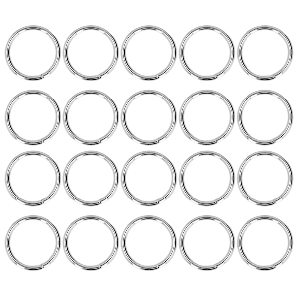 20 st metallringar 4x32mm järn robust hållbar multifunktionell utsökt metall O-ringar silver