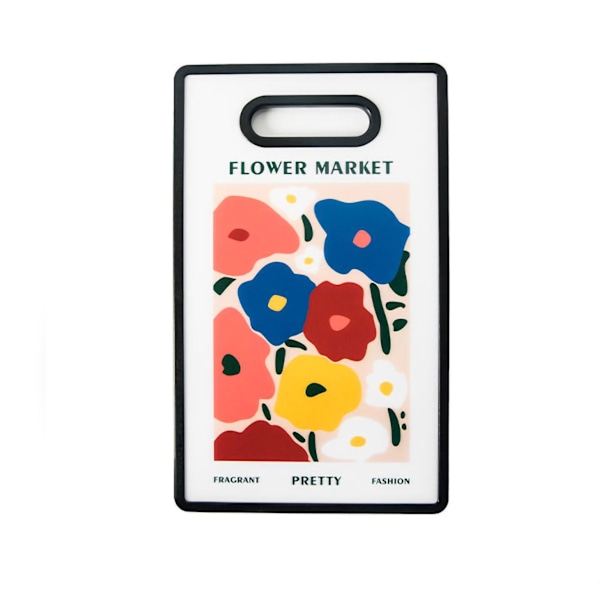 Minimalistisk Blomsterkonst för Hemmakök, Premiummaterial Canvas, Lättdiskad Skärbräda, Slitstarkt Material, Hängande Förvaringsdesign (Liten Storlek)