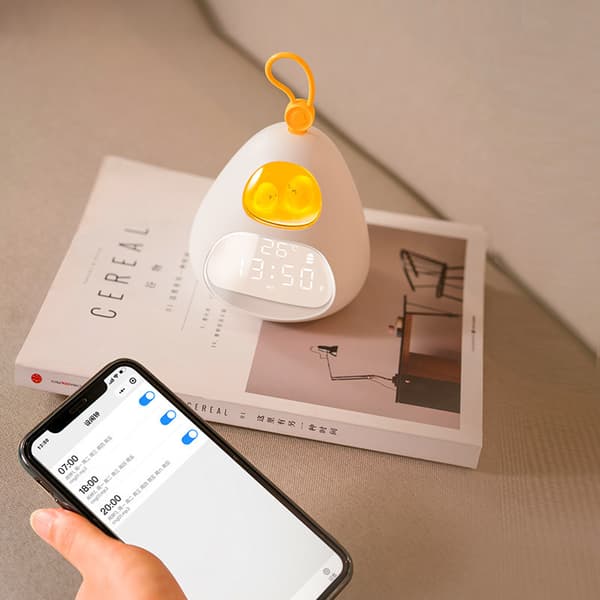 Fuglerede Tidsalarmur USB Genopladelig Timer Lys Ledsager
