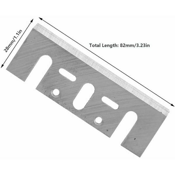 Vassare Än Standard 82x28x3mm TCT Hårdmetall Hyvelblad, Ersättning För Makita N1900B, Bosch 1594, Handhållna Hyvelblad för Hög Precision