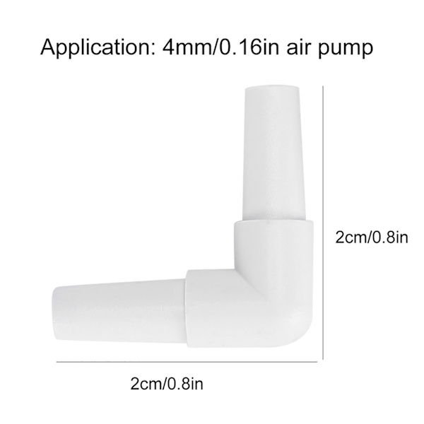 30 st fiskakvarium ökar syrepump luftledning rör skarvadapter tillbehör vit
