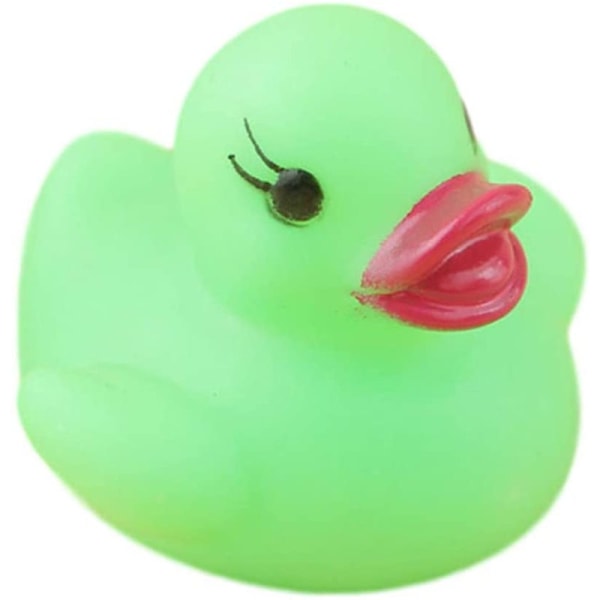 Söt Duck Family Set Flytande badkar leksaker för barn, grön