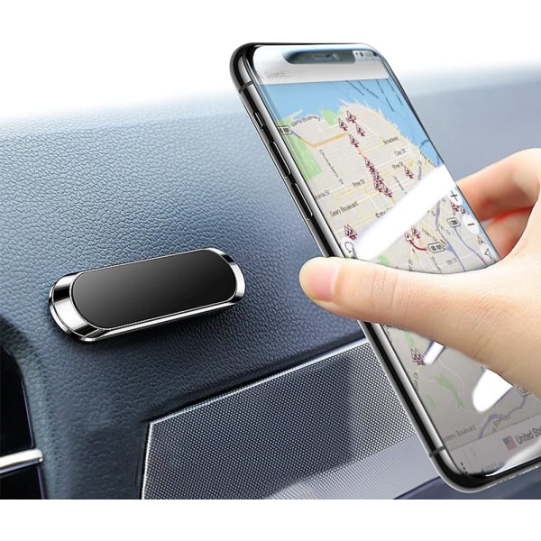 Magnetisk telefonhållare för bilens instrumentbräda 120° rotation & graders vy för universal mobiltelefon【Uppgradera starka magneter】