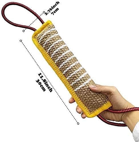 Jute hundbitsocka, extra robust, hållbar hundbitningsleksak, interaktiv