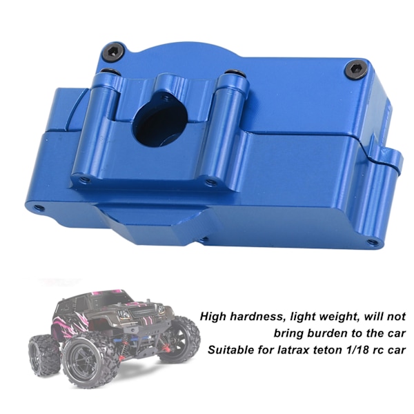 RC-bilväxellåda hus motorfäste set för Latrax Teton 1/18 fjärrkontroll bil uppgradering delar blå