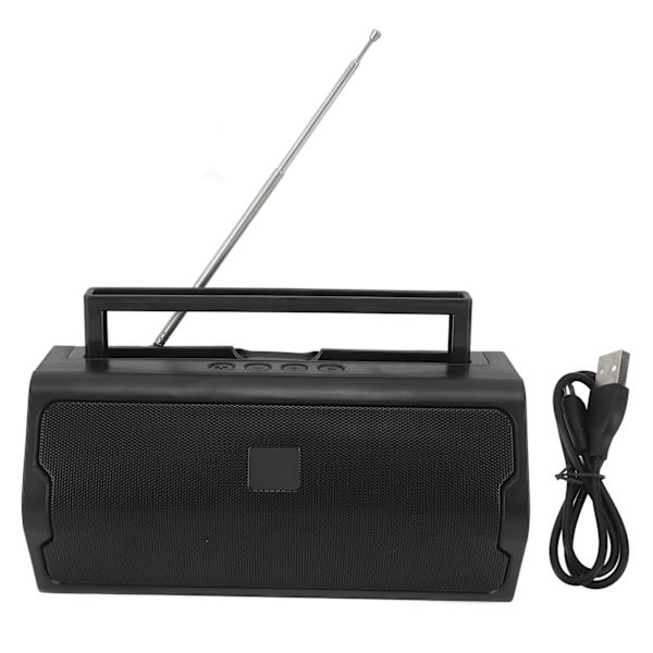 AM FM-radio utomhus V6 Bluetooth-högtalare bärbar radio med teleskopisk antenn