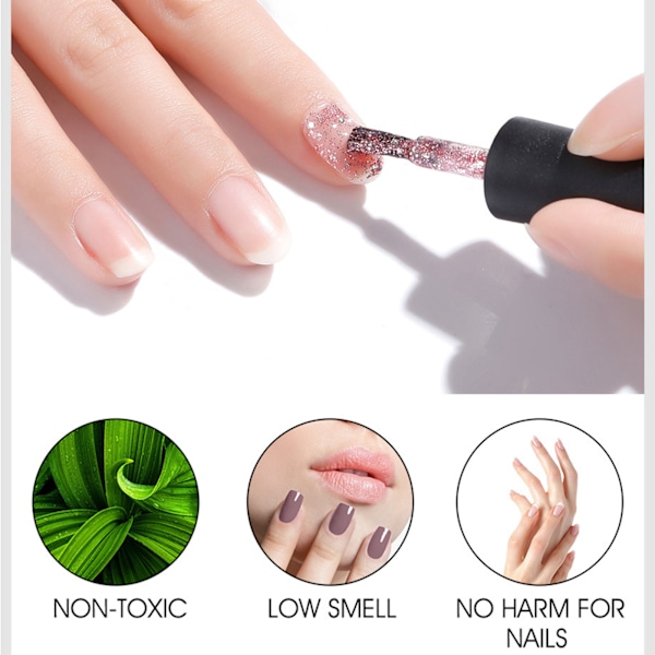 Matt Gel Överlack, Skyddande Lager För Hybrid Nagellack, Slät Yta Med Giftfri, Låg Lukt Formula, För Långvarig, Ingen Avtorkning