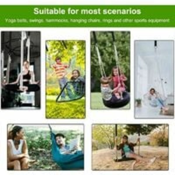 2 stycken Trädsvingrem Hängmatsrem Hängmattanfäste Trädgungfäste Swing Hängmattor Swingremmar för utomhushängmattor för
