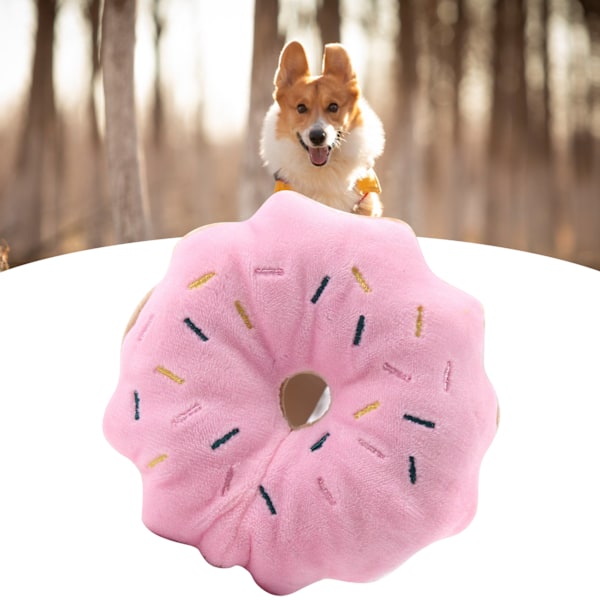 Interaktiva Kuddar Donut Form Plysch Katt Kattmynta Leksaker, Bitresistent Mjukt Husdjursleksak För Interaktiv Lek, Söta Färgalternativ Och Plyschmaterial