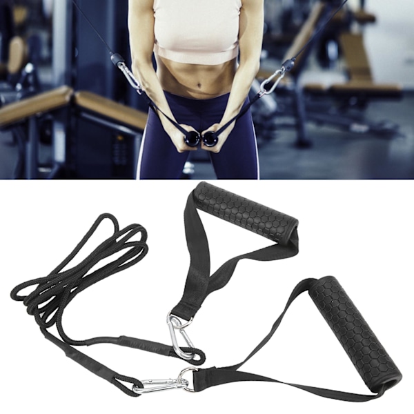 DIY Triceps Press Down Pulley Kabelmaskin Tillbehörssystem Grepphandtag Triceps Rep för Gym