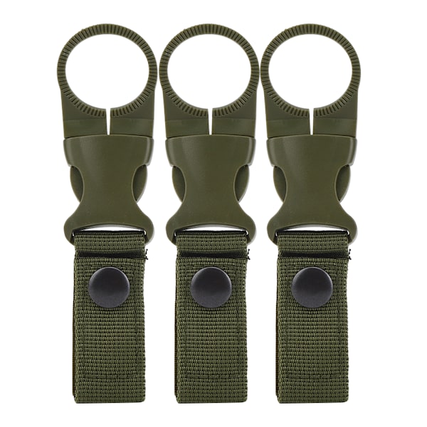 3PCS Nylon Utomhus Multifunktionell Bärbar Vattenflaska Karabinhake Midjebälte Hängande Spänne för Utomhus Resa RyggsäckVattenflaska Hängande Spänne