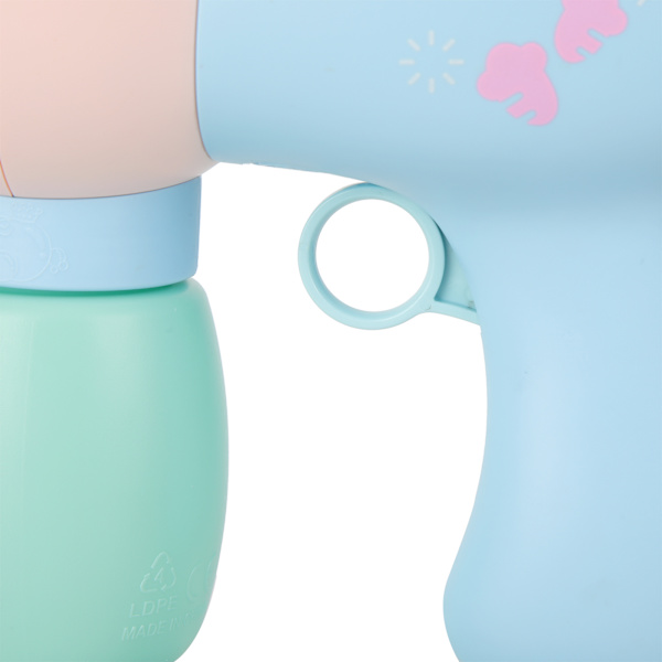 Bubbelblåsare leksaker USB Mist Bubble Machine Blaster leksak med bubbellösning för barnLjusblå