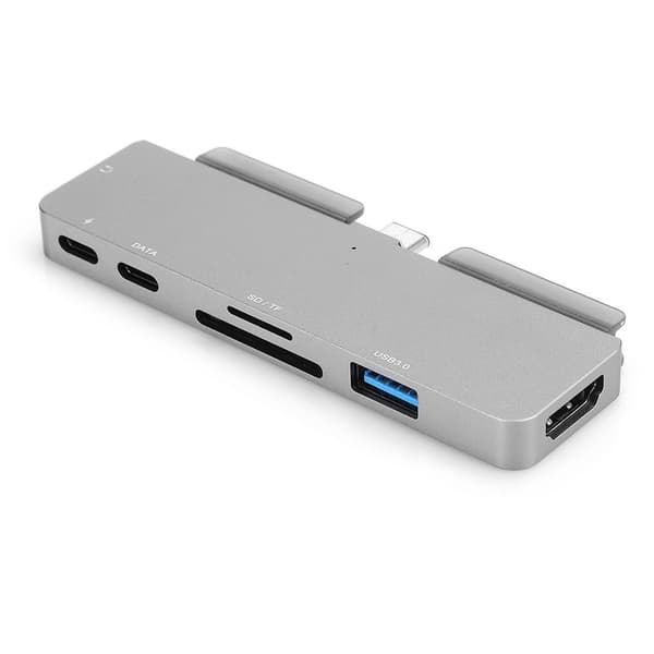 USB C-hub med Thunderbolt 3, HDMI-utgång &amp; Videoutgång för förbättrade multimediafunktioner, Kompatibel med Win, Mac, &amp; Linux (Stöder