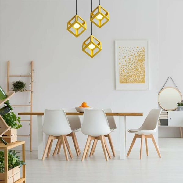 Rustik Lantlig Design, Justerbar Hängande Sladd, Industriell Pendellampa för Köksö, Matsal, Entré