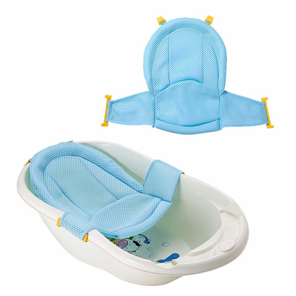 Baby badbalja insats säte, nyfödd dusch nät för badkar justerbar bekväm badkar, för nyfödd bebis och småbarn badtillbehör