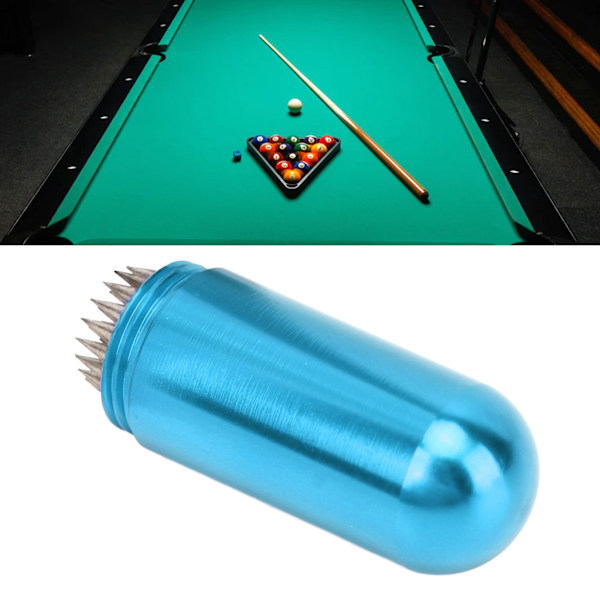 Snooker Pool Cue Tip Shaper Biljard Pool Cue Stick Tip Tool Pick med Nyckelring Blå