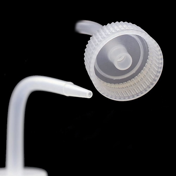 Tatueringstvättflaska, 2 st 500 ml säkerhetstatueringstvättflaska Vattningsverktyg, Ekonomisk plastklämflaska för tatueringstillbehör (500 ml / 16 oz)