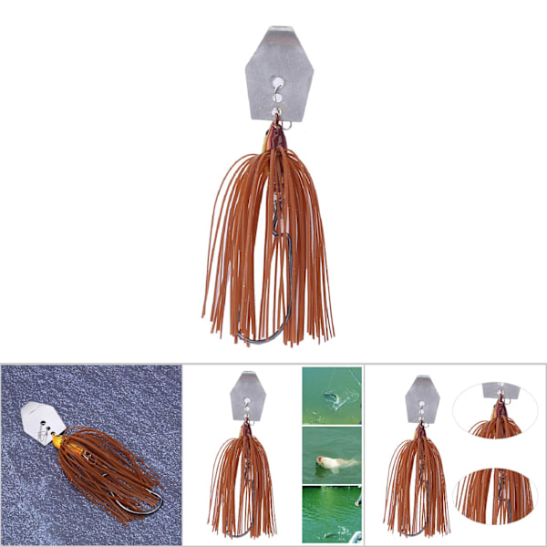 10cm 11g Metallbete Sequin Botten Skägg Bete Fiskebeten Fiskeutrustning Tillbehör5#
