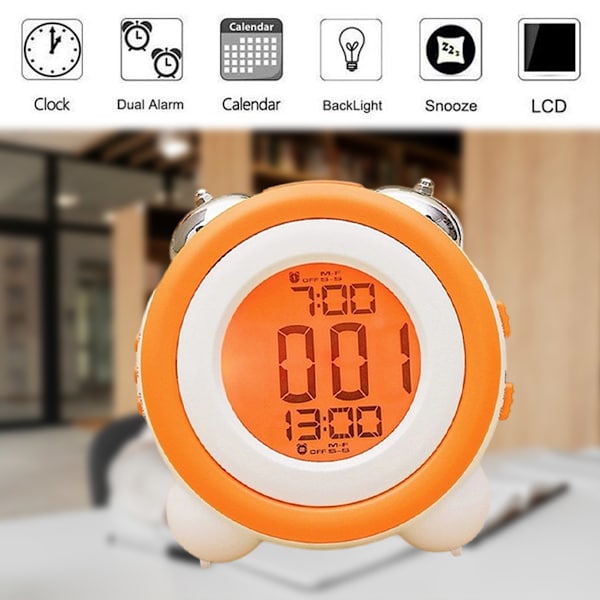 LCD-display elektronisk klocka sovrum vardagsrum Klocka digital klocka stor klocka väckarklocka studentklocka generation