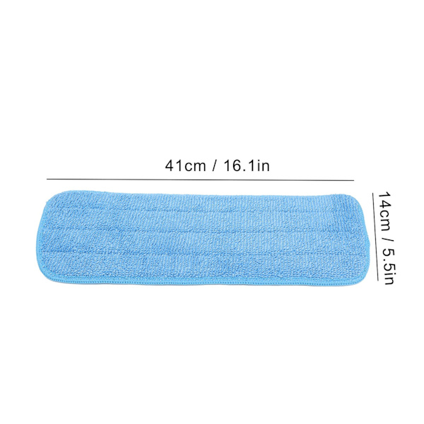5PCS Mikrofiberplatt Moppdyna Moppning Rengöringsduk Ersättning för 14x41cm Kardborreband Mopp Universal