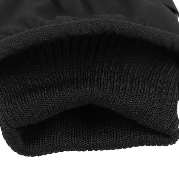 1Set Vinter Touchscreen Handskar Vattentäta Förtjockade Fleece Varma Handskar för Män Kvinnor Utomhus Cykling Skidåkning Svart M