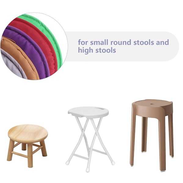 Bärbara Dekorativa Runda Sittdynor, Extremt Andningsbart Tyg Ergonomisk Design Mångsidig för Kök, Mat-/Vardagsrum, Uteplats, Trädgård, Kontor,