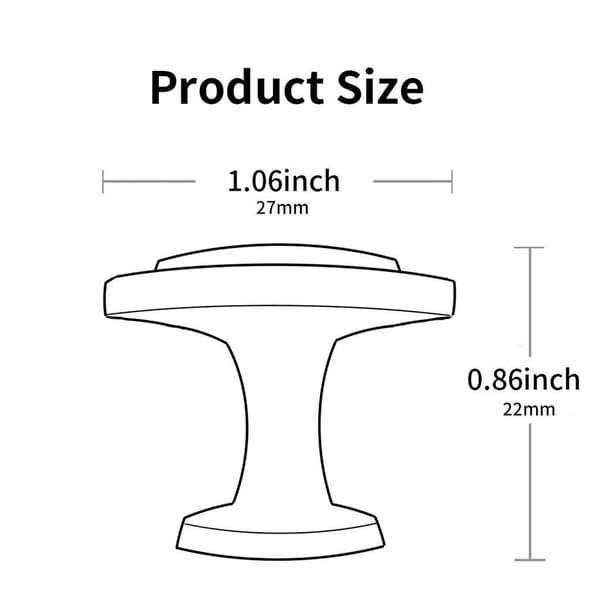 Köksskåpsknoppar, kvalitetsmaterial rostfritt stål solid konstruktion enkel installation för breda applikationer (20-pack)