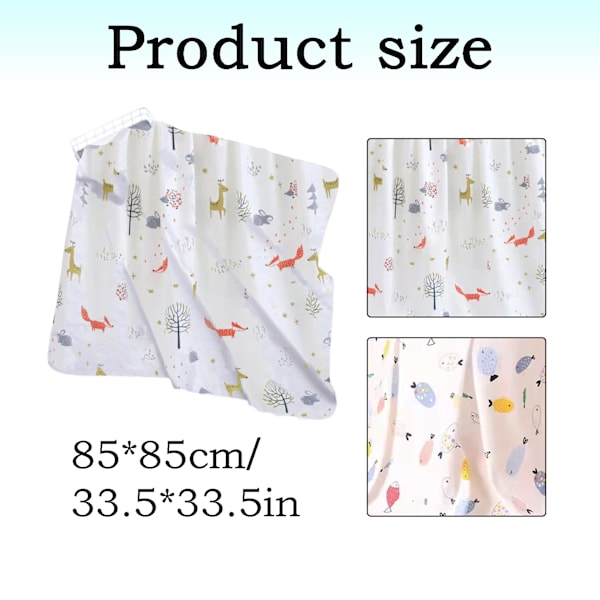 2 st Baby Filtar, Nyfödd Inslagningsfilt, Bomulls Muslin Squares, Multifunktionell Babyfilt, Bomullsfilt för Nyfödda Pojkar och Flickor 85*85cm