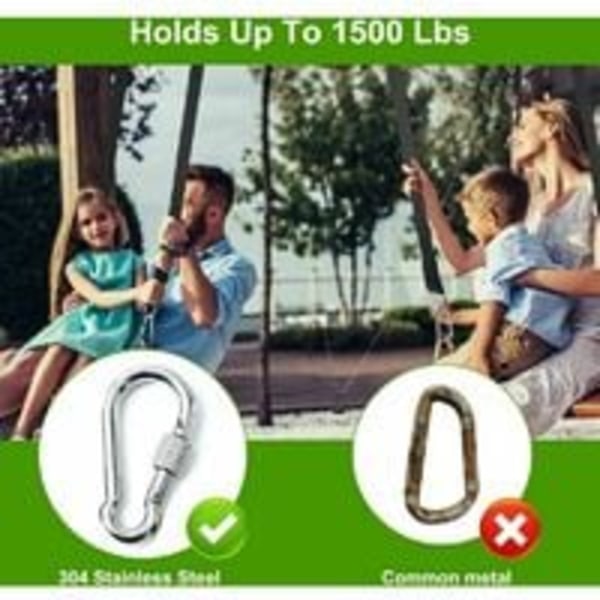 2 stycken Trädsvingrem Hängmatsrem Hängmattanfäste Trädgungfäste Swing Hängmattor Swingremmar för utomhushängmattor för