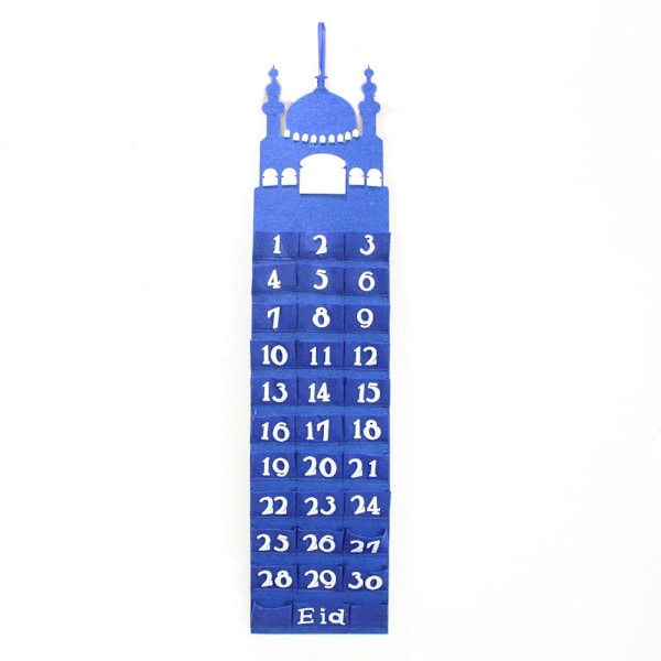 Ramadan Hängande Kalender Nedräkningskalender Hängande Väska Väggkalender Förvaringsväska