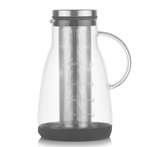 960ml Iskallt Kaffe Maskin, Filter Kallbrygg Espresso Maskin, Portabel Rese Camping Blyfri Glas Kaffepress Kaffemaskiner