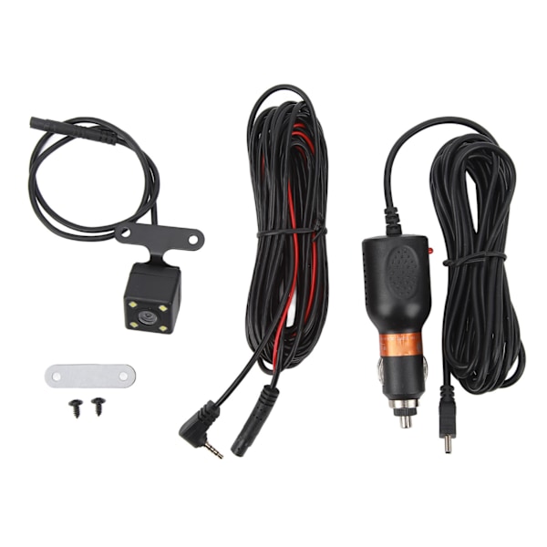 3-kanals bilkamera Fram Bak Inuti 1080P Rörelsedetektering 170° Vidvinkel Loop-inspelning G-sensor Parkeringssensor DVR