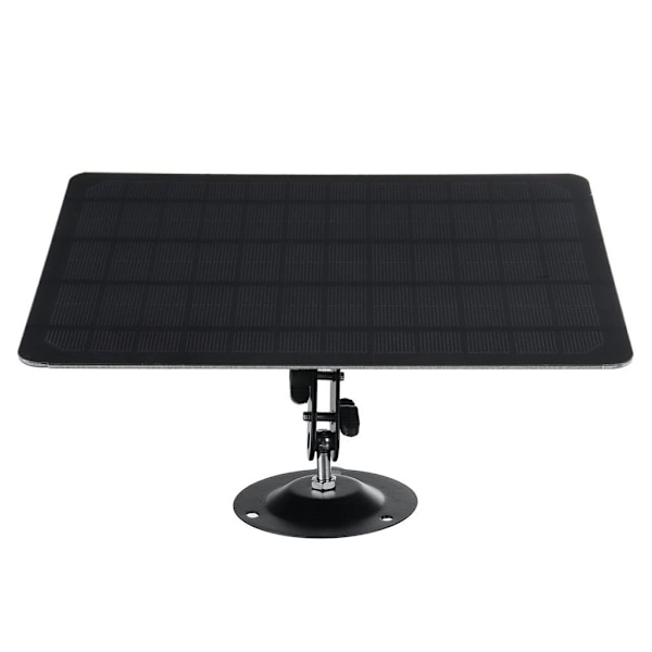 10W 5V Micro USB solpanel 2000mAh 360 graders rotation vattentät väggmonterad monokristall silikon solpanel för USB-kamera