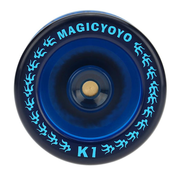 Magisk Yoyo  K1 Spin ABS Yoyo 8-kullager med snurrande snöre för barn【Blå】