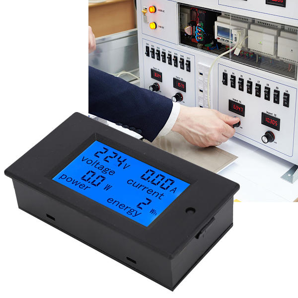 Digital Voltmeter Ammeter (1 st, Svart)