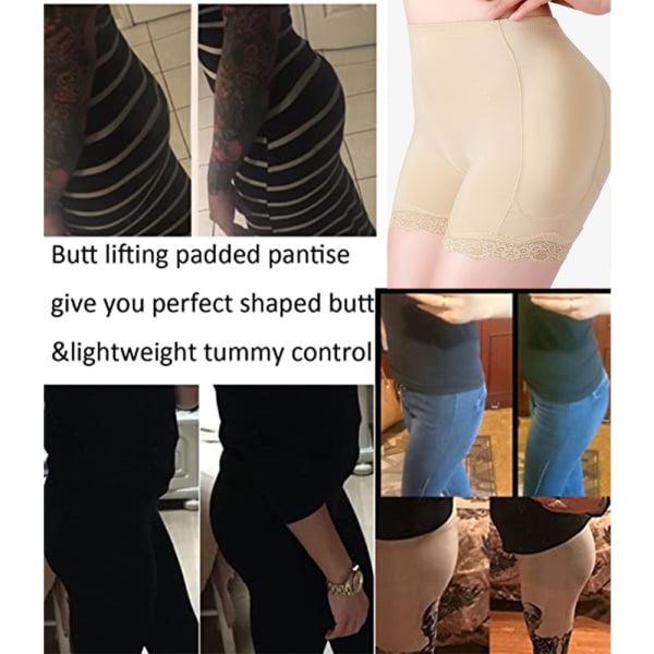 Kvinnors Butt Lifer Vadderade sömlösa underkläder Hip Enhancer Body