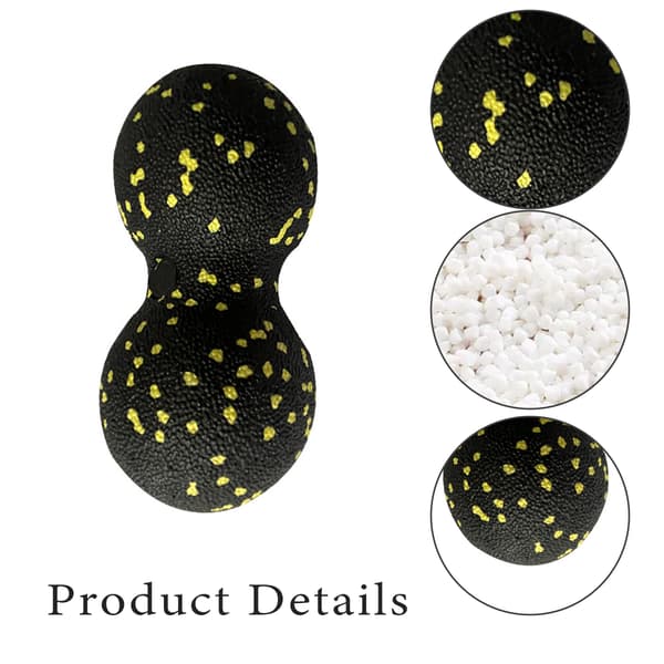 Dobbelt Lacrosse Massagebold til Triggerpunktterapi, Peanut Massagebold til Myofascial Release og Dybvævsmassage, Multi-brug Massage