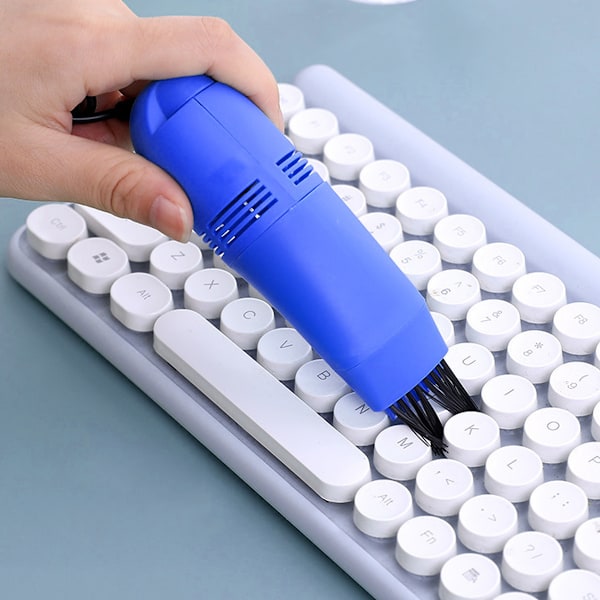 USB Mini Dammsugare Låg Ljudnivå Stor Kapacitet Bärbar Tangentbordsrengörare för Dator Tangentbord