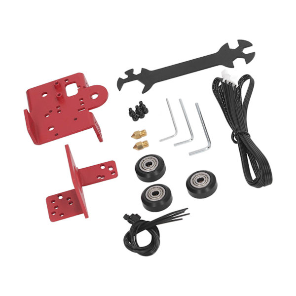 3D-skrivar Extruder Metallbädd Kit Mässing ABS Hög Noggrannhet Flamskyddad Extruder Metallbädd för Ender3-serien