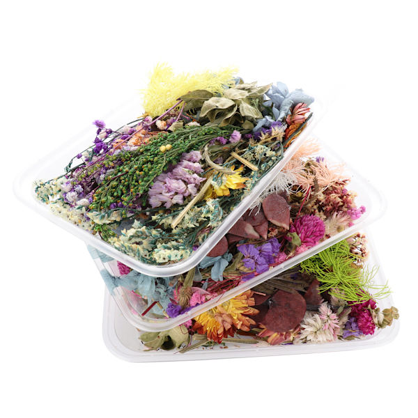 Handgjord DIY torkade blommor fotoram gör material kit naturliga eviga blommor Alla hjärtans dag presentbukett
