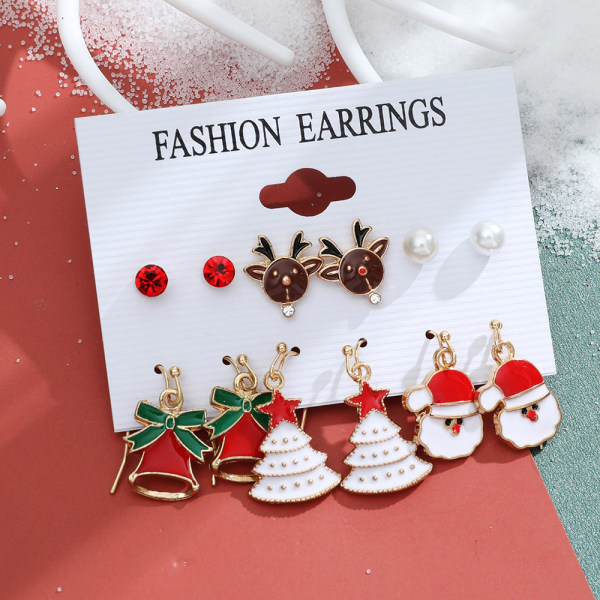 Kvinnor julörhänge, söta festliga smycken julklappar