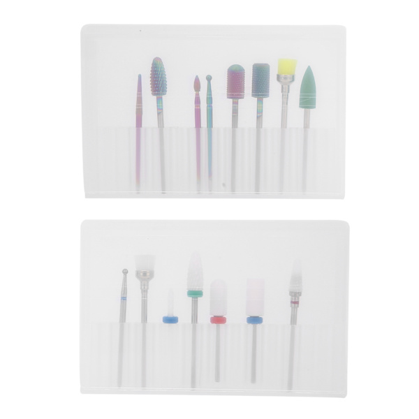 15 st professionella nagelborrset elektrisk manikymaskin borr bits nagelslipspetsset