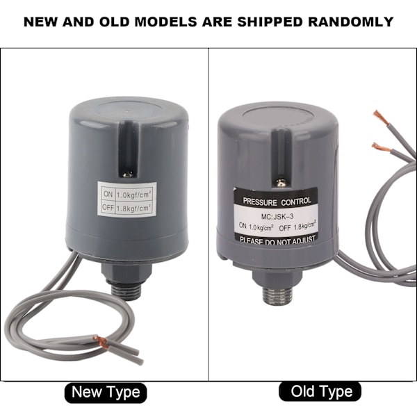 G1/4'' Hantråd Universal Automatisk Mekanisk Vattenpumpstryckbrytare (1,0-1,8 kgf Cm2)