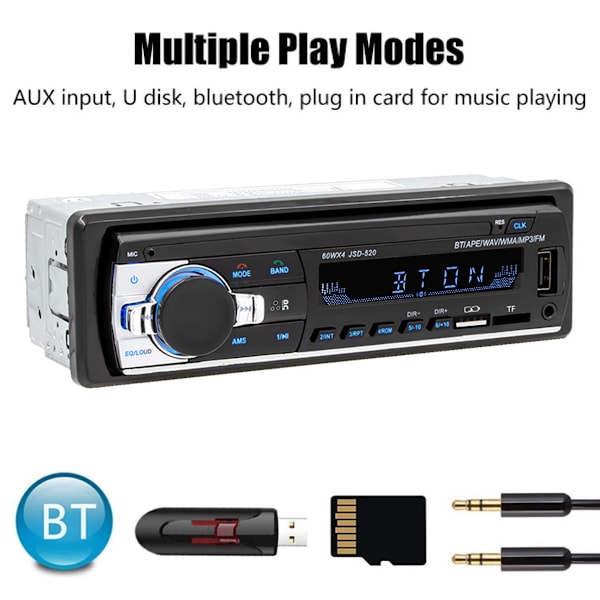 Digital bilradiospelare med bluetooth