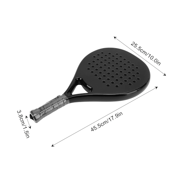 Full Carbon Fiber Beach Tennis Paddle Beach Racket med EVA Foam Core Tennis Racket