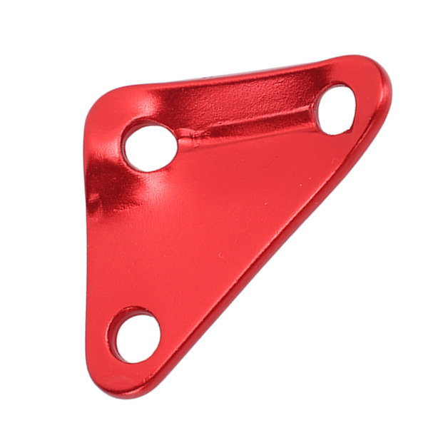 10 st triangulära tältlinjespännare i aluminiumlegering, ultralätta, starka paracordspännare, repsjusterare för camping, röd