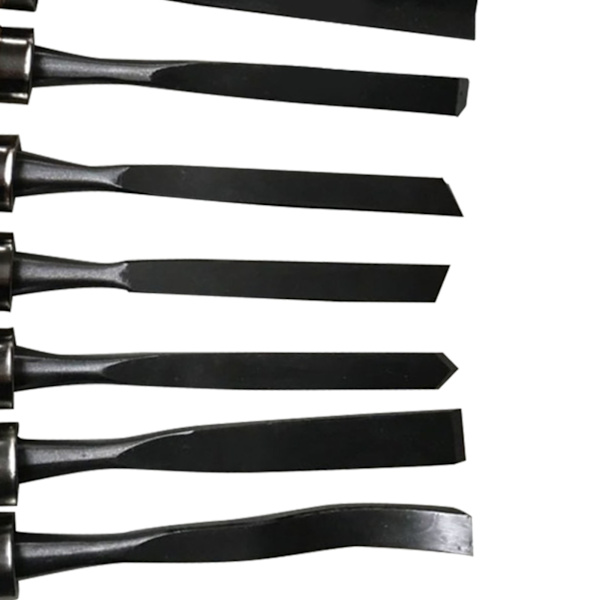 Träsnideri Mejslar Set Polerat Bekvämt Grepp Praktiskt Bärbar Hand Snideri Mejslar Kit 12Pcs