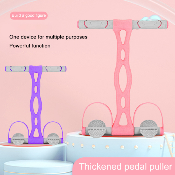 Multifunktionell spänningsrep elastisk yogapedal dragare motståndsband fitnessutrustning för buk midja arm bensträckning bantningsträning
