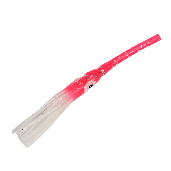 30 st Luminous Squid Skirts Mjuk Artificiell Bläckfisk Luminous Bete för Saltvatten Sötvatten Rosa